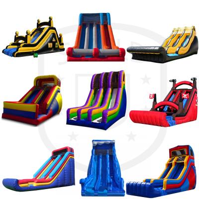 China Rental Or Home Use Inflatable Slide Game Inflatable Elevated Slide for sale