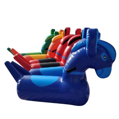 China Rental or Home Use Derby Pony Hoppers Inflatable Jumping Horse Derby Racing Game for sale