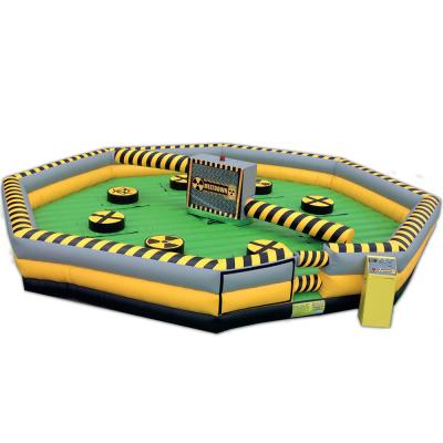 China Rodeo Rental or Home Use Inflatable Mechanical Wipeout Sweeper, Inflatable Wipeout Game, Inflatable Meltdown for sale