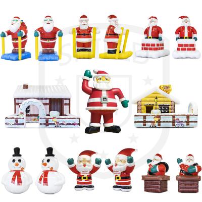 China Inflatable Santa Claus Decorations Christmas Inflatables Rental or Home Use Inflatable Christmas Decorations for sale