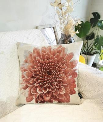 China Cotton PORTABLE Luxury Jacquard Decorative Pillow Case Tiles for Sofa Living Room Conference Rooms for sale