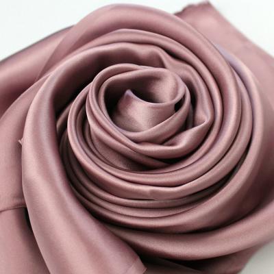 China Anti Pill Tops For Low MOQ Womens Wedding Dresses 2021 Luxury Breathable Solid Color 100% Silk Fabric for sale