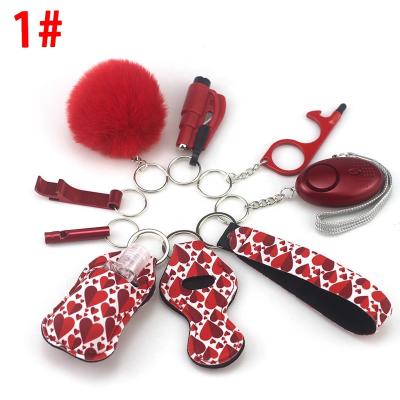 China To your family factory provides girls self-defense product security accessories women's self-defense key chain set for sale