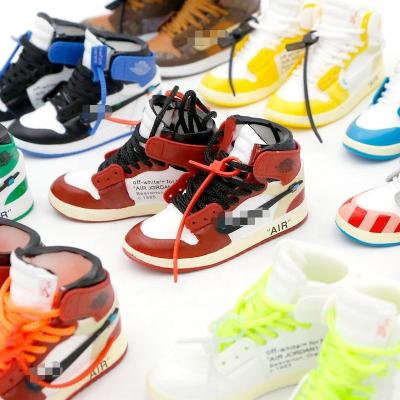 China Memories. Decoration. Promotion Hot Sale Soft PVC Key Chain Accessories Llaveros 3d Mini Sports Sneaker Aj Keychain Jor Dan Trainer Keyrings Resin Shoe for sale