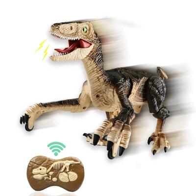 China Other 8 Channel RC Dinosaur Robot Toy Flashing Light Roaring Rechargeable Battery Electric Walking Remote Control Dinosaur Toys for sale