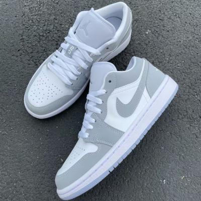 China Brand 1 Gray White Basketball Sneakers Fashion Running Shoes 1 Outdoor Sports Sneakers Best Cushioning for sale