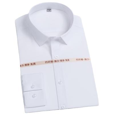 China High quality men's bamboo fiber anti-pilling skin-friendly and breathable shirt for business occasions for sale