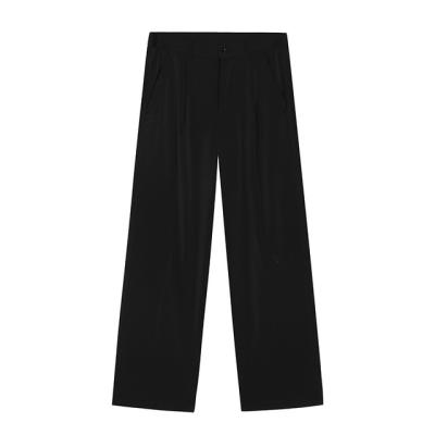 China Anti-wrinkle pants men's Korean loose straight-leg new pants simple casual pants wiping pants trend for sale