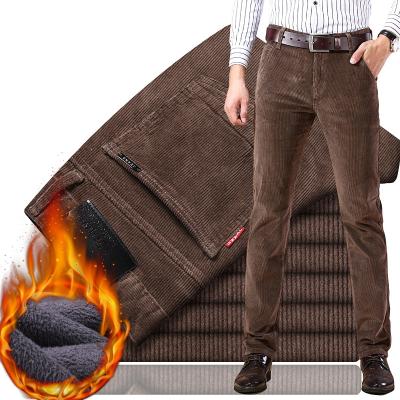 China New Style Viable Formal Men's Corduroy Winter Thick Warm Casual Plus Size Men's Pants And Trousers for sale