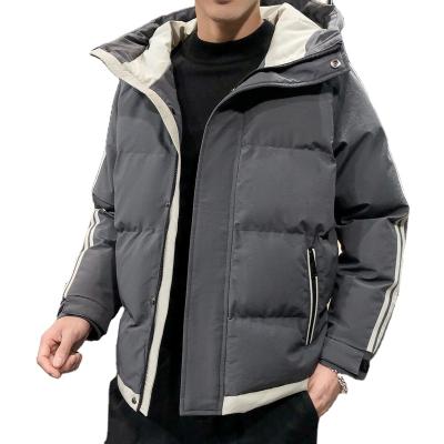 China Hot Sale Two Color Waterproof Block Padded Quilted Jackets Custom Cool Mens Winter Leisure Quilted Lightweight Jackets for sale