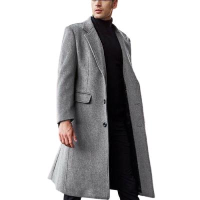 China Anti-Wrinkle Winter Autumn Men Long Sleeve British Men's Long Coat Sale Best Wholesale Mens Wool Jacket for sale