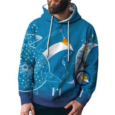 China Interesting New Graphics Anti-pilling Fashion Custom Sweater Men's Street Sports Casual Hoodie Digital Printed for sale