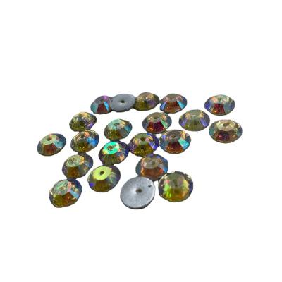 China Guaranteed Quality 8MM Resin AB Color Resin Durable Hot Selling Flat Gem for sale