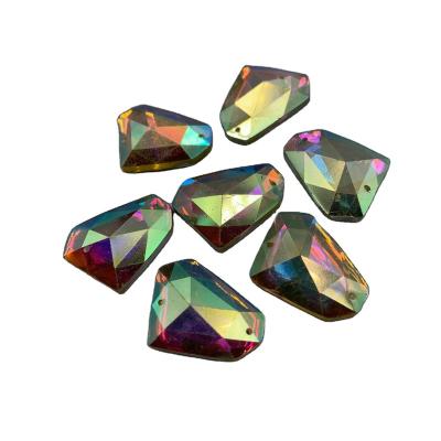 China Wholesale 14-21MM Large Durable Resin Manufacturer Quality China AB Color Resin Special Shaped Gem for sale