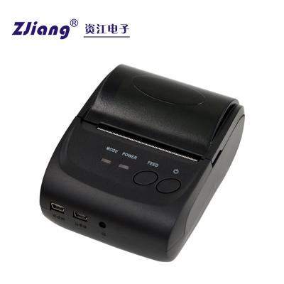 China 58mm black and white handheld mobile wireless mini android&ios thermal printer support phone and tablet printer for sale