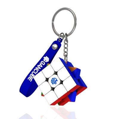 China Mini GAN 330 Key Chain 3x3 Speed ​​Cube Key Ring Stickerless Gan 3x3 Mini Magic Puzzle Toys Gift for Children for sale