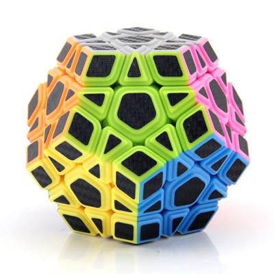 China Mini Moyu meilong 3x3 megaminxes cube, educational megaminxd carbon fiber dodecahedron speed cube puzzle toy for kids for sale