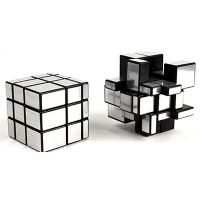 China Moyu Meilong BLINKING Mirrored 3x3 Magic Cube, Educational Toys 3d Puzzle Cube Silver for sale