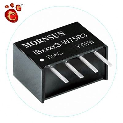 China Industrial IB0505S-W75R3 SUP MORNSUN DC-DC 0.75W 5VDC Isolated Stable PCB Power Supply Module for sale