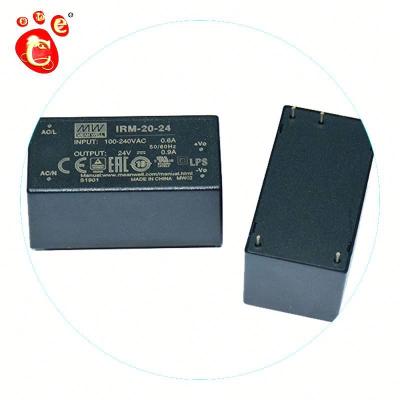 China Industrial IRM-20-24 PCB MOUNT GREEN POWER MODULE 20W 24V 0.9A AC-DC for sale