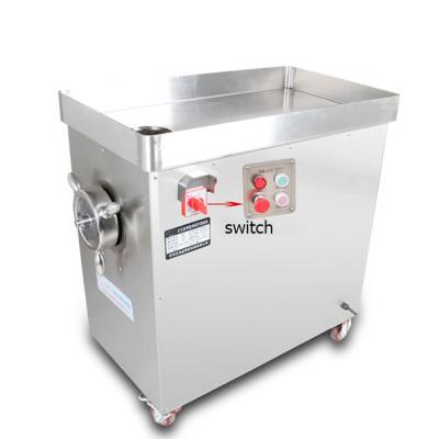 China Frozen Meat Machine Industrial Meat Grinder Food Industry 3Kw Heavy Duty Mincer Meat Processing Plant For Supermarkets for sale