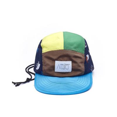 China JOINT Fashion 5 Panel High Quality Nylon Unstructured Hat Outdoor Cap With Custom Logo OEM for sale