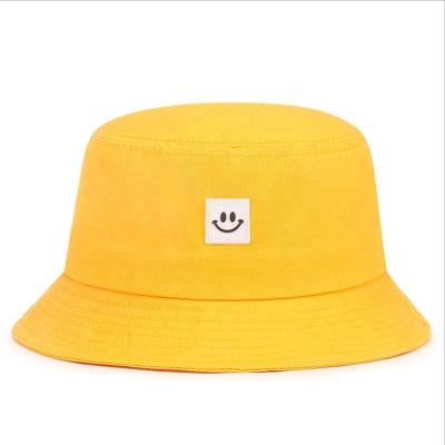 China Fashion OEM Cheap Price Colorful Soft Logo Cotton Bucket Hat Fashionable Applique for sale