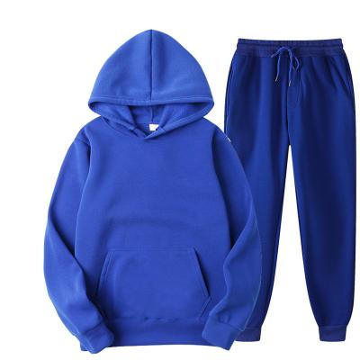 China Anti-wrinkle Sweatsuit Custom 100% Cotton Sport Wear Hoodie Tracksuit Sets Workout Suit for sale