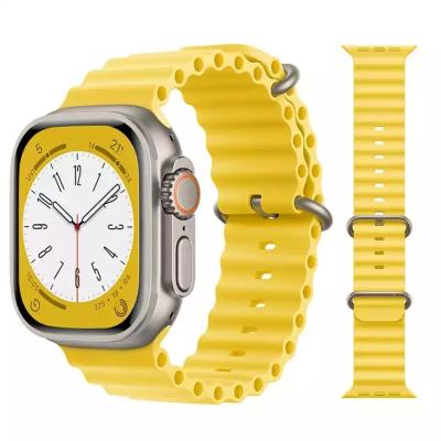 China Realease Replcement Watch Band Ocean Quick Strap For Apple Watch Band 49mm 45mm 44mm 40mm 41mm 42mm 49 45mm Silicone Strap Correa 7 Series iWatch Ultra 6 5 3 Se 8 for sale