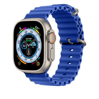 China Newest Realease Replcement Watch Band Quick Strap For Apple Watch Series 8 Ocean Band 49mm 45mm Accessories Silicone Strap For Apple Watch Ocean Band Ultra for sale