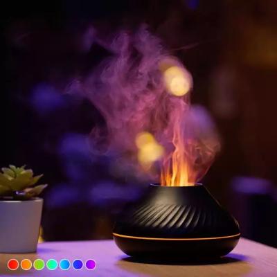 China Smell Comfortable Simulation Volcanic Fire Aromatherapy Air Humidifier Portable Scent Flame Diffuser for sale