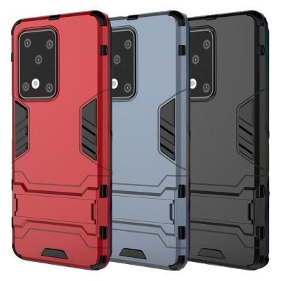 China Kickstand Dirt-Resistant For Samsung Galaxy S20 Plus Hybrid Heavy Duty Armor Dual Layer Protection Case Cover For Samsung S20 S20 Ultra for sale