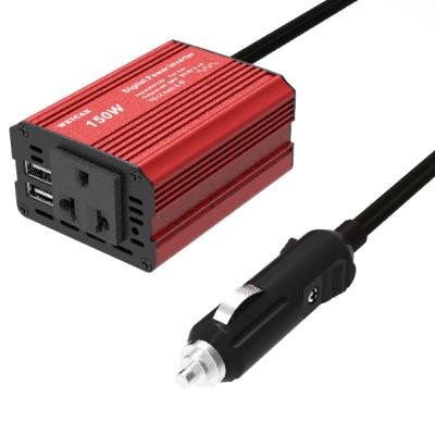 China 150W AC 12V Vehicle Power Inverter DC to 220V Inverter with USB Interface Portable Vehicle Power Inverter AC Converter 8X6.3X3.75 cm for sale