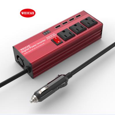 China 300W AC 12V Vehicle Power Inverter DC to 110V Inverter with USB Interface Portable Vehicle Power Inverter AC Converter ES-300W-110-Car for sale