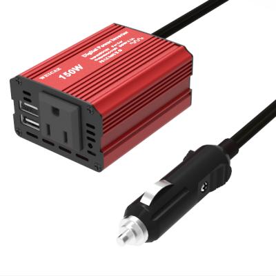 China 150W AC 12V Vehicle Power Inverter DC to 110V Inverter with USB Interface Portable Vehicle Power Inverter AC Converter 8*6.3*4CM for sale