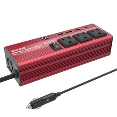 China 300W AC 12V Car Inverter Clip DC To 110V Inverter With USB Interface Portable Vehicle Power Inverter AC Converter 18.7X6.4X4.95cm for sale