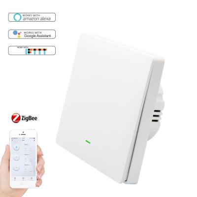 China Smart Home Automation System China Manufacturer 86mm*86mm App Zigbee Smart Wall Remote Control Switch for sale