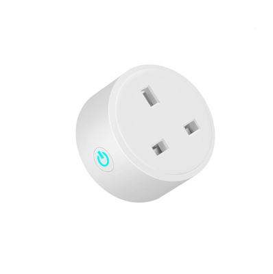 China China Wholesale 10A 90-250V AC 50/60Hz White UK Wifi Smart Plug Socket Touch Control App / Voice / Wall for sale