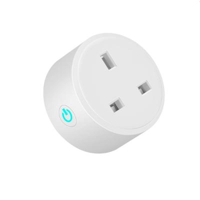 China ABS New Tech White AC 90-250V 50/60Hz Smart Wifi Plug App/Voice/Power Socket UK Plastic Touch Control Socket for sale