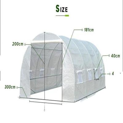 China Easily Assembled White H200xW300xL400 Walk In Greenhouse Tunnel Greenhouse Garden Greenhouses Garden Shed Storm Shelter for sale