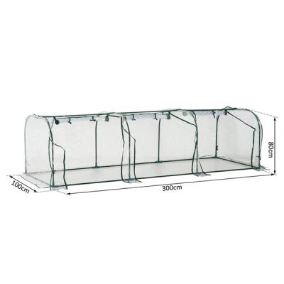 China Easily Assembled Walk-in Mini Garden Greenhouse PVC PVC Garden Indoor Grow Tent Shelving Plastic Garden Shed Building for sale