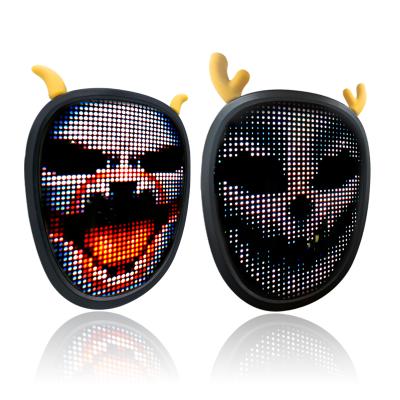 China PVC drop shipping led face mask led light kids mask party shinning flashing mask for kids for sale