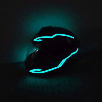 China 2020 Shenzhen Finegreen Lighting Factory New Arrival High Brightness Cold Light Rechargeable Led Motorcycle Helmet Light Strip for sale