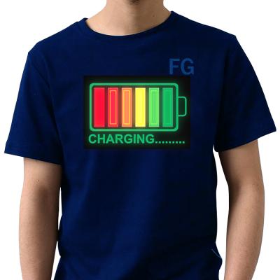 China Finegreen PVC Christmas Tree Design LED Light LED Panel Flashing T Shirt-2019 for sale