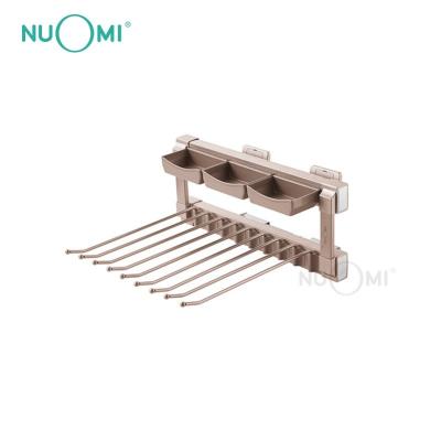 China Nuomi Multi Tiered Multifunctional Movable Pull Out Pants Rack And Hanger Wardrobe Accessories for sale