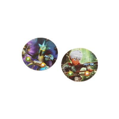 China Cartoon Toy Jigsaw Puzzle Maker Customized PP Plastic Tazos for sale