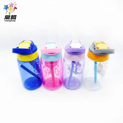 China Sustainable Portable Plastic Water Bottle Kids School Cartoon Unicorn Water Bottles For Children Gift Promotion for sale