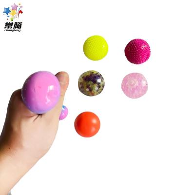 China The 2022 hot Amazon soft toy a combination of three balls of different materials squeeze toys Toy Sensory Box Toys squishy ball relaxation for sale