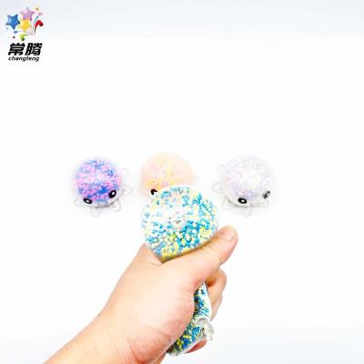 China 2022 Amazon Cute Plastic Hot Anti-stress Tpr Smile Octopus Squeezing Decompression Light Relief Glow Ball for sale