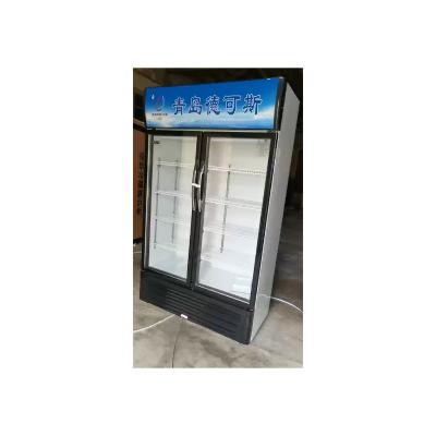 China 2021 new vertical commercial fresh-keeping cabinet refrigerator cola refrigerator rectangle for sale